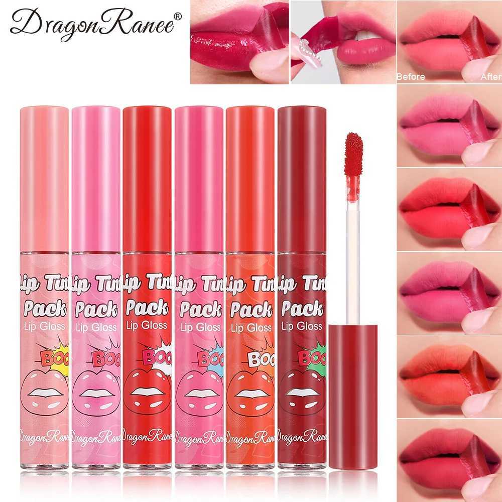 Waterproof Peel-off Lip Gloss Red Matte Lip Tinted Long Lasting Easy To Color Lipstick Makeup Tattoo Tear-off Lip Stain CosmeticXJ250312