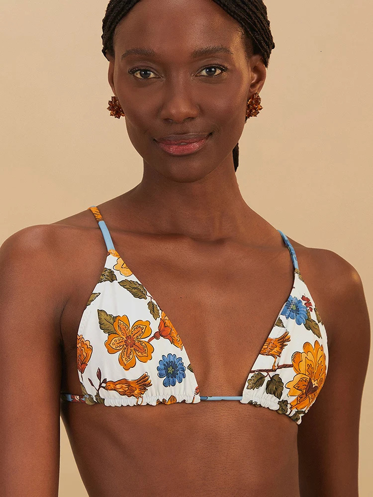 Miyouj Women Bikini Set Low Waist Bikinis Swimsuit Printed Swimwear Bandage Bathsuit Sexy Triangle Bathwear 250310