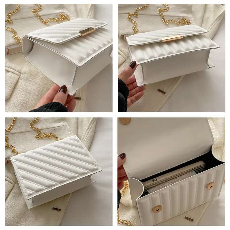Orange Fashion Designer Women s Mini Handbag Trendy Crossbody Bag Single Item Chain Small Square Bag Casual Large Capacity Mobile Wallet Storage Bag