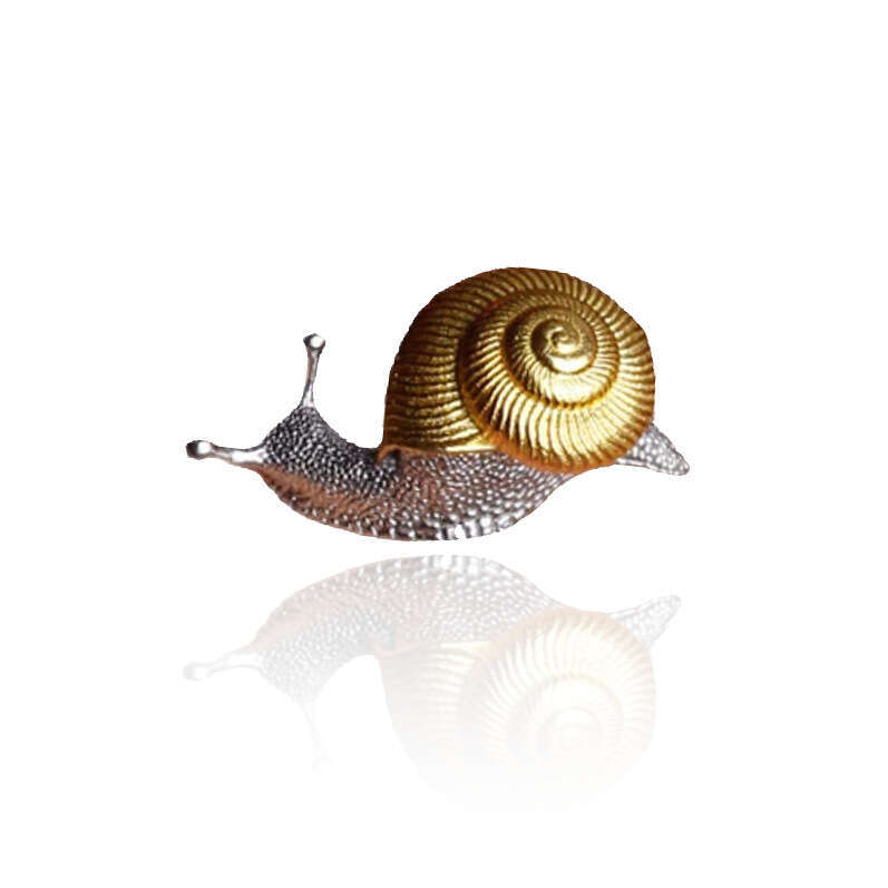 Exquisite snail fashionable gold and sier mixed color versatile couple set earrings, accessories
