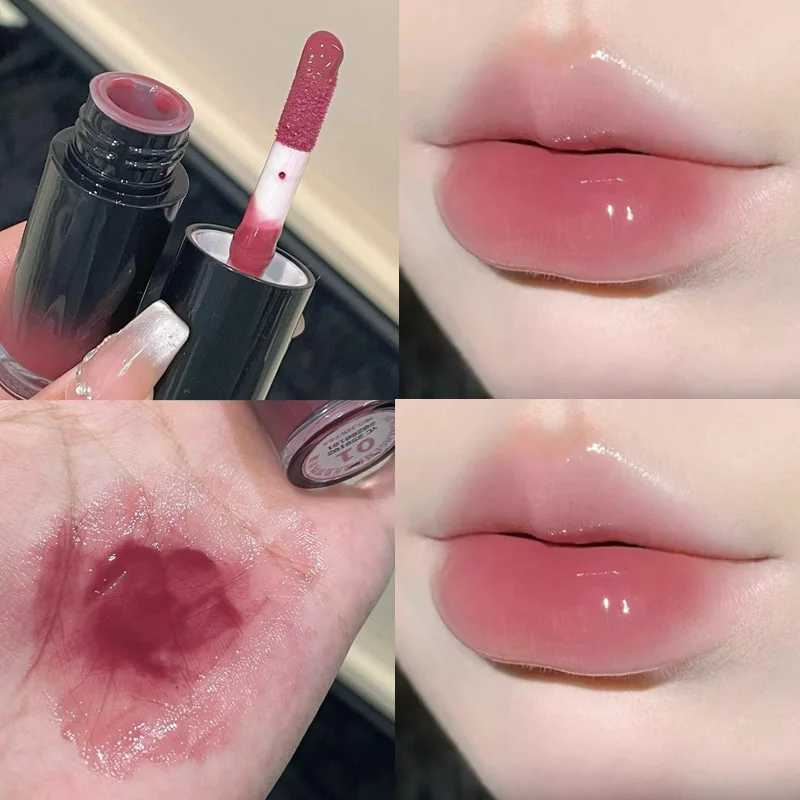 Fruit juice mirror gloss serum lipstick gloss lipstick gloss transparent pink lipstick humectant non sticky lipstick oil makeup W250312