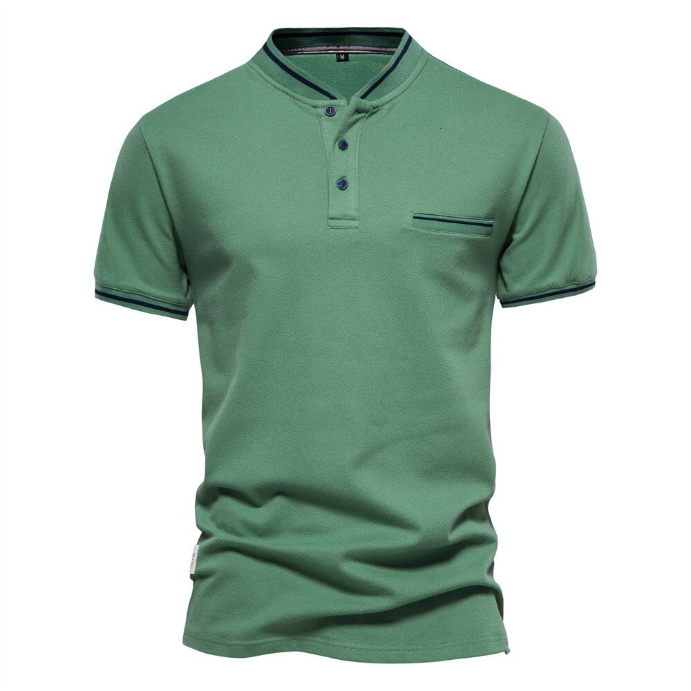 tracksuit 2025 Summer New European Printed Top Men's Short Sleeve Casual Collar Trendy Polo t shirt for Men