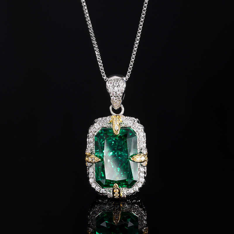 2024 New Zhuangsheng High Carbon Diamond Ice Flower Cutting Copper Inlaid Light Luxury Set for Female Lead 10 * 14 W250312