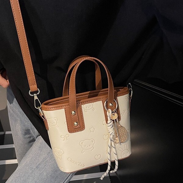 Korean Version Portable Fashion Designer Multifunctional Bucket Bag 2025 New Trend Women s Handbag Casual Shoulder Bag High-end Crossbody Bag