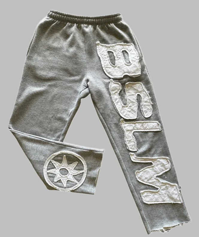 Autumn and winter new hoodie personalized street style high street hip-hop letter embroidery fashionable casual pants unisex T250311