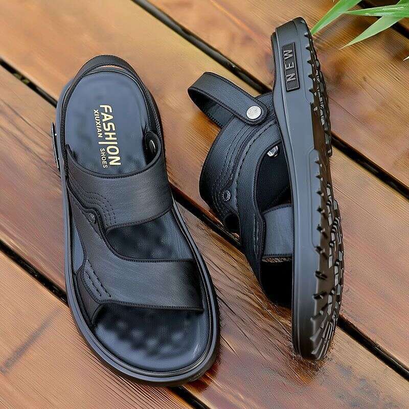 Men's Sandals 2025 New Summer Anti slip and Wear resistant External Slippers Casual Dad Beach Shoes Trendy One Piece