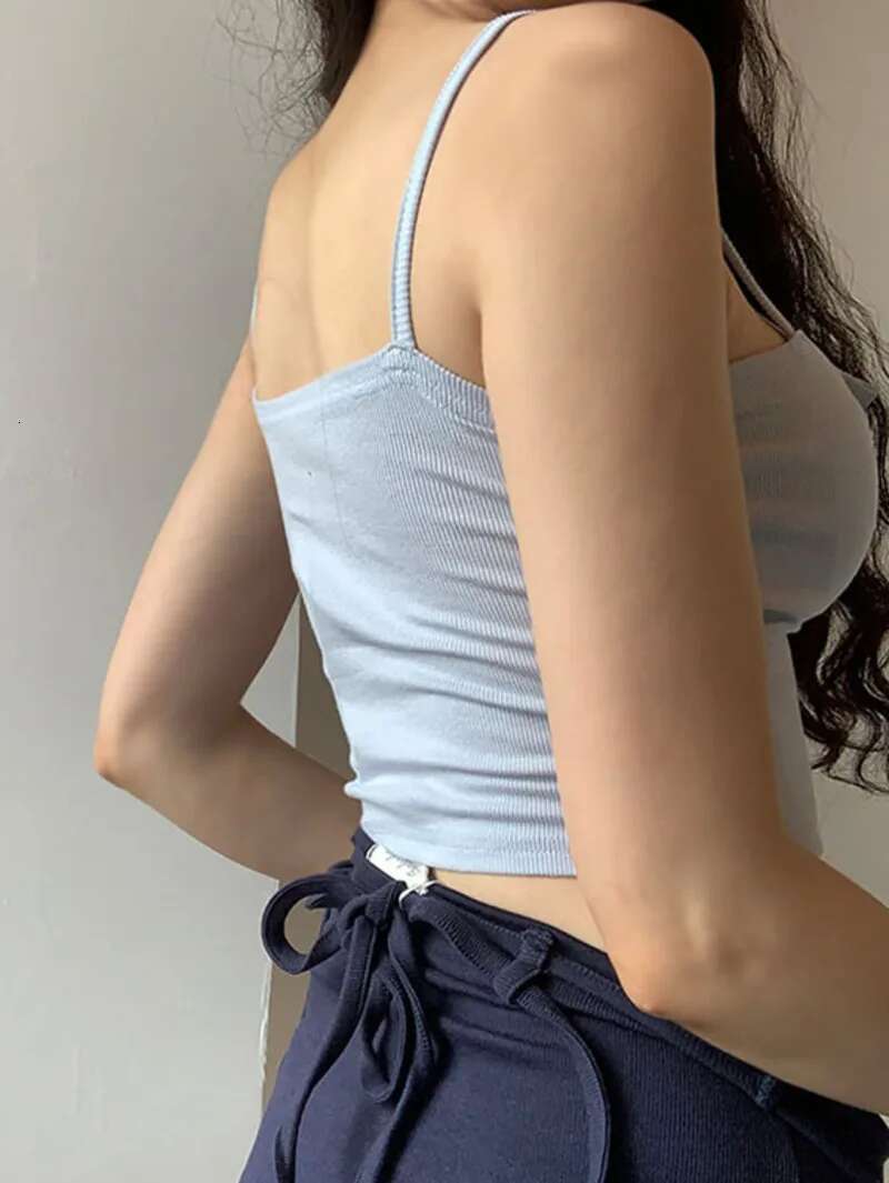WOMENGAGA Autumn Tees Chest Large Sexy Women Slim Korean Style Long Sleeve Short T-Shirt+Strap Tank Top Fashion Office Lady M9kg