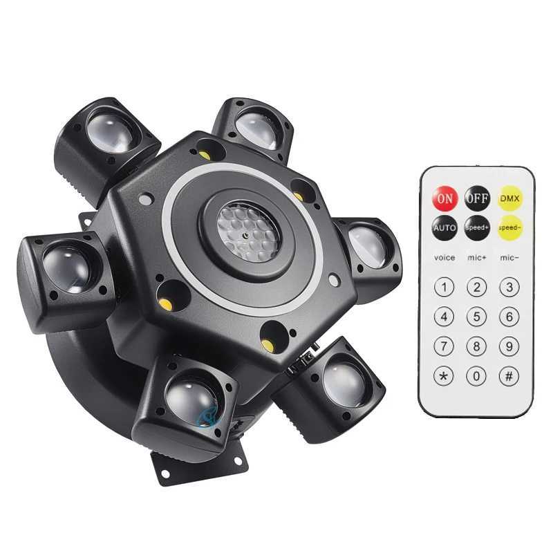 DJ Equipment 100W Six Arms Beam Led Moving Head Party Disco Ball Lights Effect Strobe Lamp DMX512 Control For Club Stage X250312