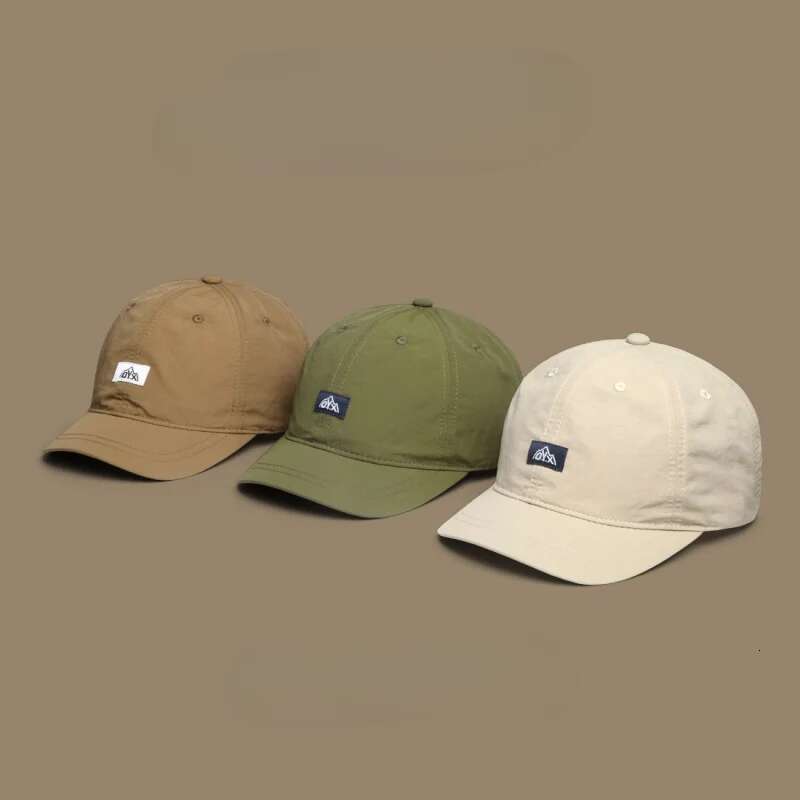 Retro Short-brimmed Caps Women Men Quick-Drying Turban Baseball Outdoor Sports Sunscreen Thin Women's Hats
