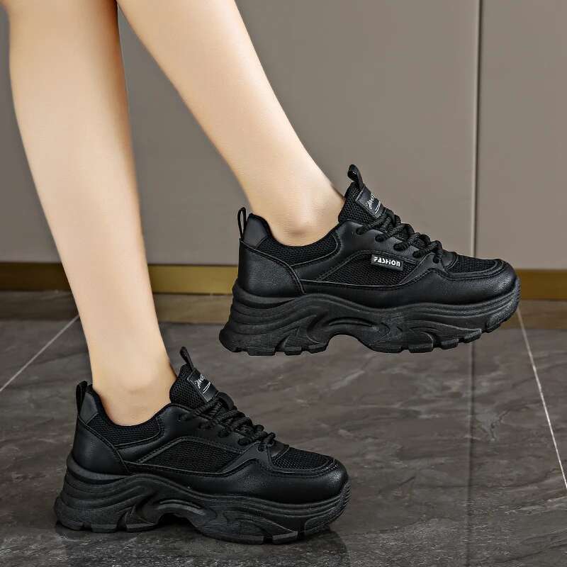 Chunky CRLAYDK Summer Sneakers for Women Platform Mesh White Casual Dad Shoes Comfortable Ladies Wedge Walking Sports Tennis