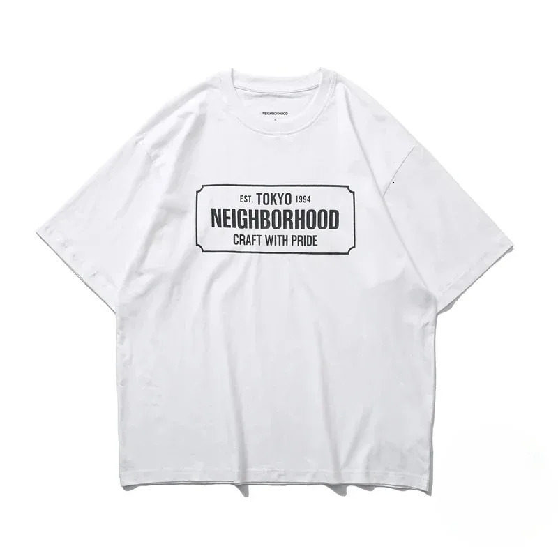 Tokyo Community Craft and Pride Mens Tshirt Black White NBHD Cotton Loose 250312