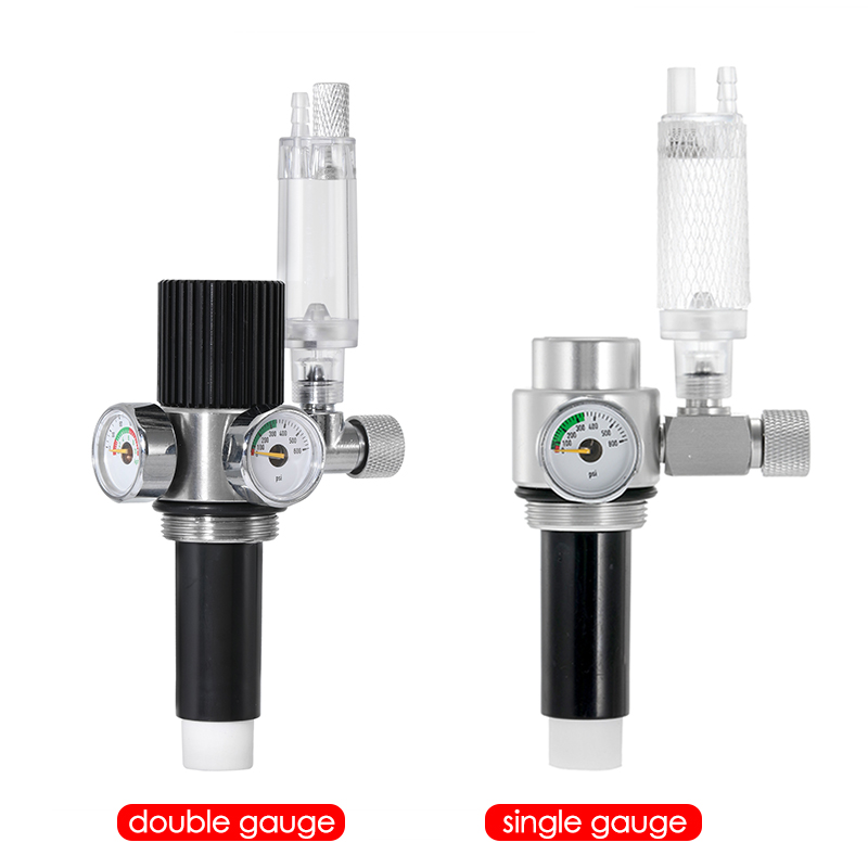 Triple Filter Element Stainless Steel Valve Pressure Regulating Valve for DIY Aquarium 1L/2L CO2 Steel Cylinder Generator Kit