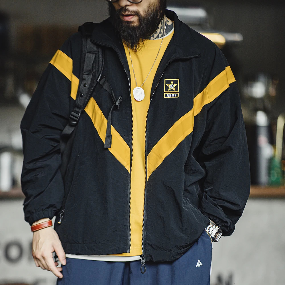 Maden Retro Training Jacket Outdoor IPFU Sports Comparison Loose Stand up Collar Zipper Mens Autumn n 250312