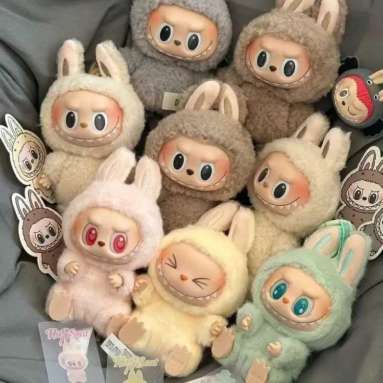 Labubus Sitting Party Doll Anime Figure Toys Macaron Pendant Monsters Labubus Have A Seat Toy Kawaii Keychain Accessories Gifts X2503121