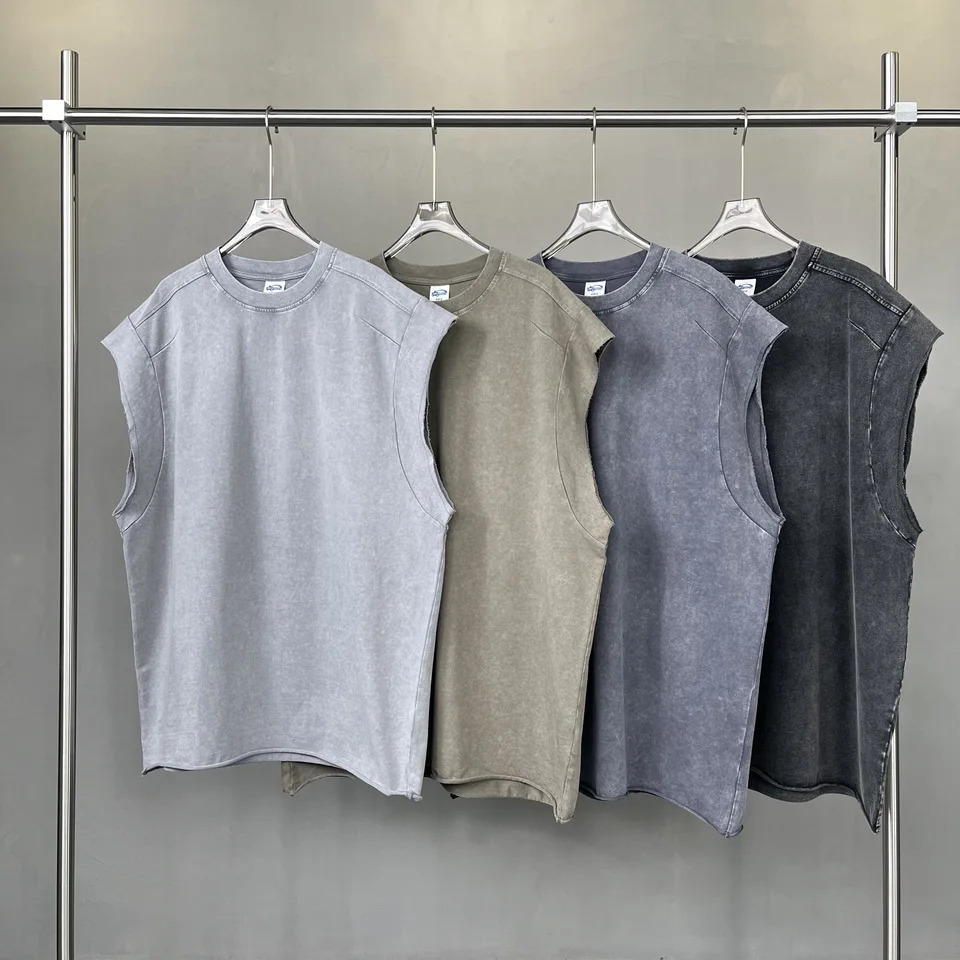 batik sleeveless mens vests 250311