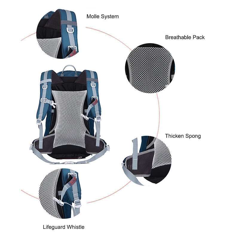 30L Outdoor Hiking Backpack For Men Sports Climbing Mochila Camping Mountaineering Bag Travel Trekking Motorcycle Rucksack