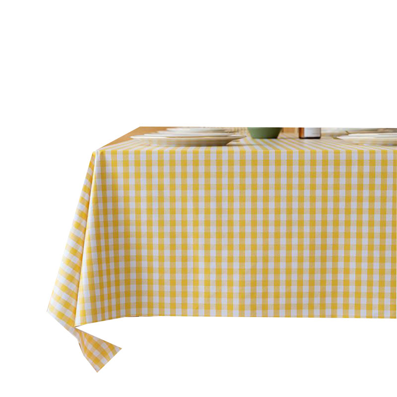 T0396 Premium Washable PVC Tablecloth with Scalding Protection - Simple Design for Dining Tables