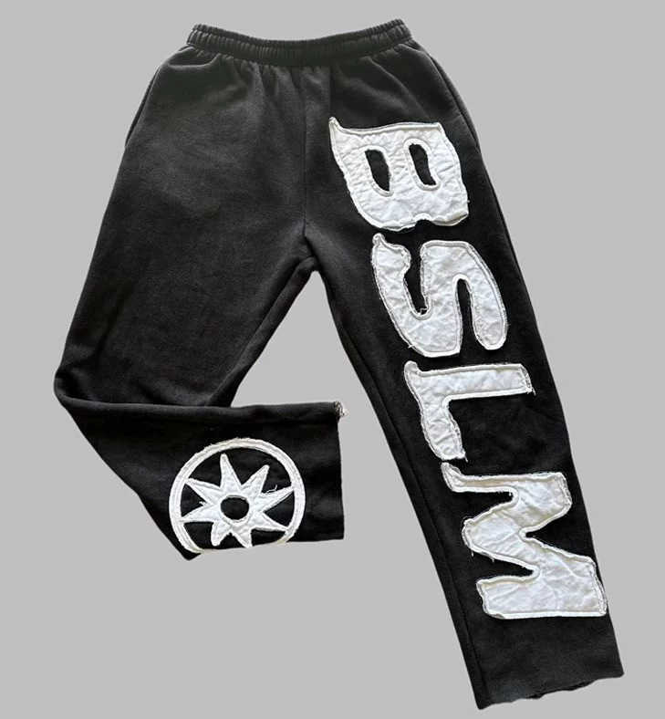 Autumn and winter new hoodie personalized street style high street hip-hop letter embroidery fashionable casual pants unisex T250311