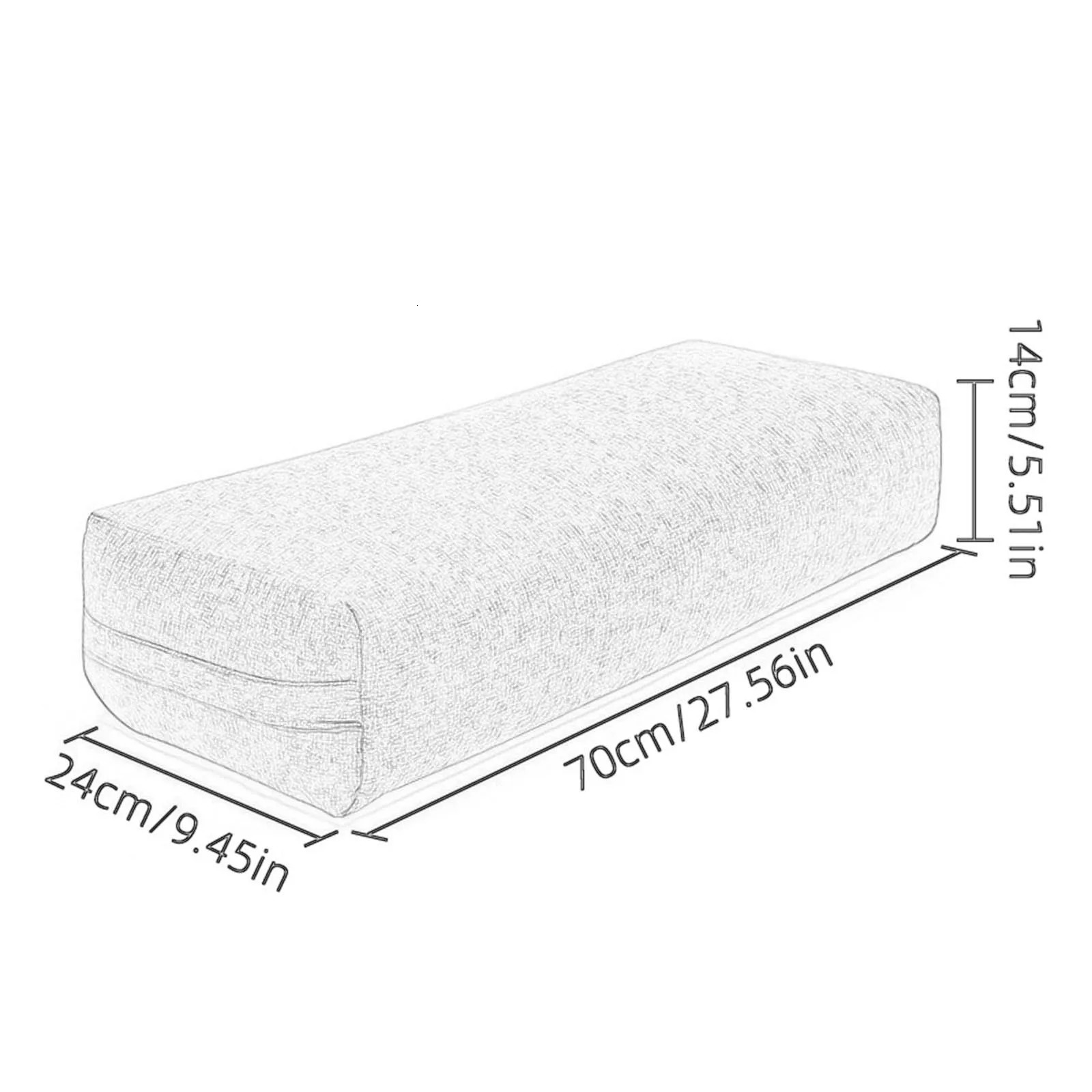 Yoga Bolster Pillow Versatile Support Cushion with Carry Handle Poses Modification Meditation Yoga Prop for Restorative Yoga 250312bj - view 7