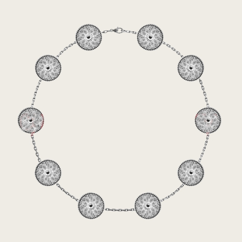 pendant necklace clover necklaces gold necklace women diamond pendant Flower classics 18K Gold Silver Rose Plate Fashion luxury Charm Chain Wedding Gi