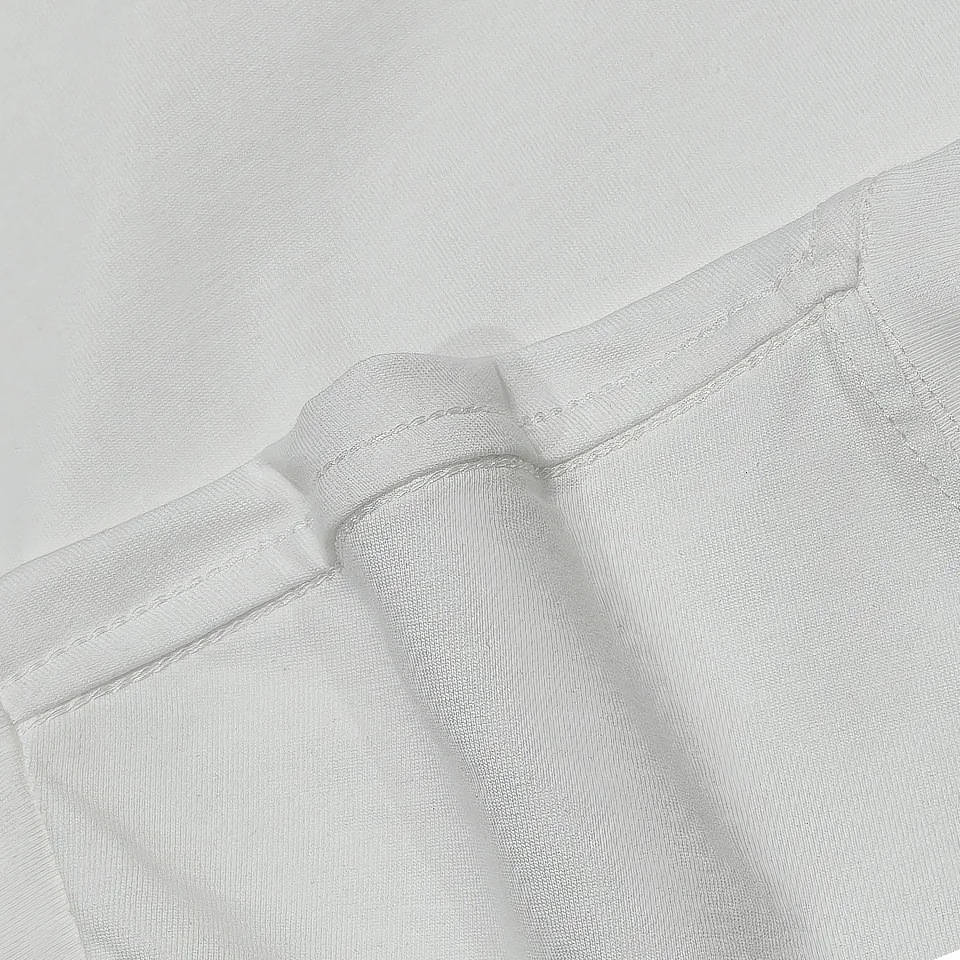 Mens fashion short sleeved Tshirt black and white contrast top KAUTHEMICY letter printing trend casual summer 250312