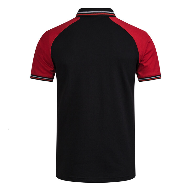 tracksuit Men's short summer new European size raglan sleeve POLO shirt casual splicing men's Sweatshirt