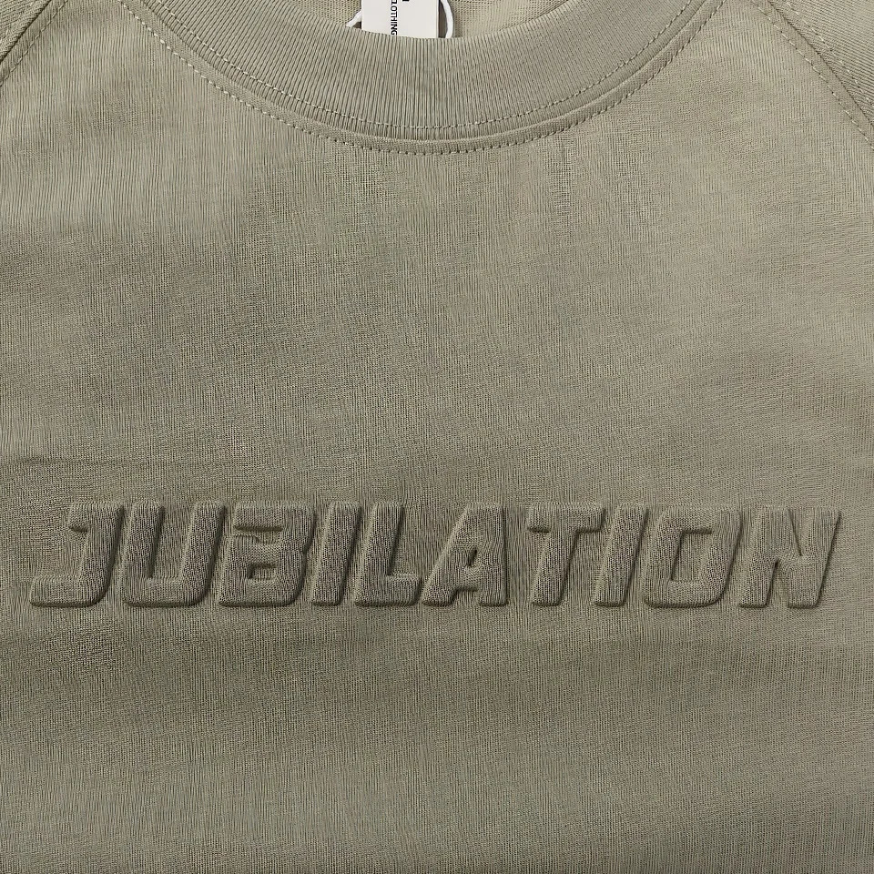 100% pure cotton short sleeved Tshirt mens summer round neck solid color loose casual half top 250312