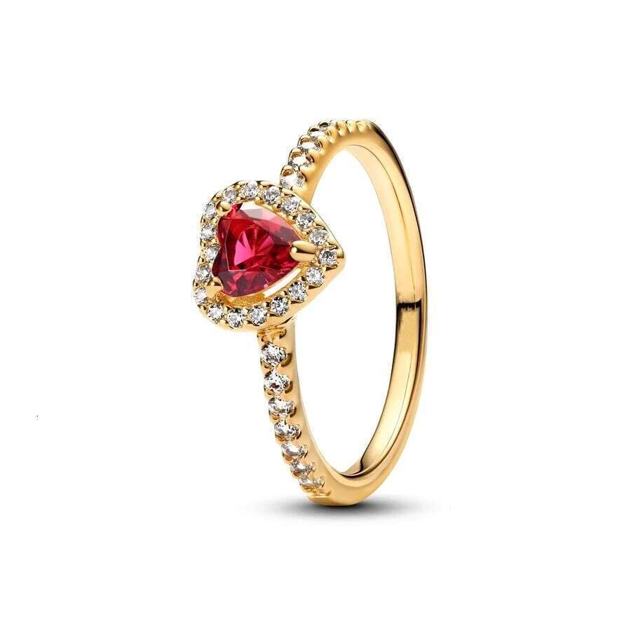 2024 NEW 925 Sterling Silver Sparking Pink Bow Heart Ring Shooting Stars Open Ring Blue Halo Chain Ring Gifts