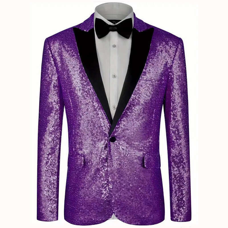 Performance Dress, Gold Sequins, Korean Suit, Nightclub, Men's Clothing, Host, Director, And Studio Coat Batch