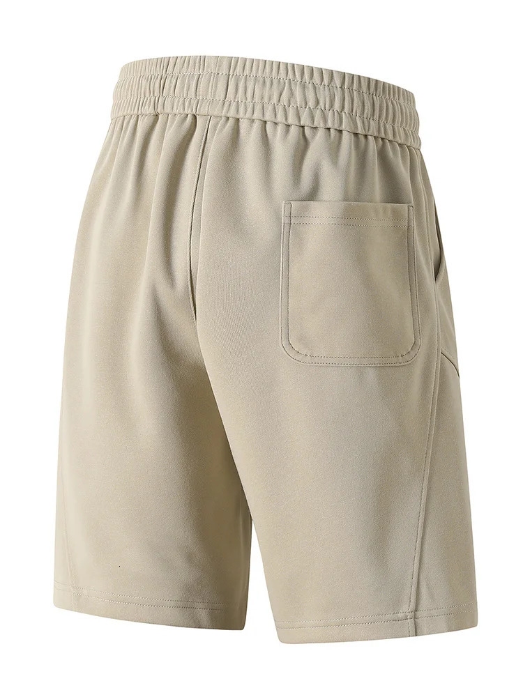 Summer Mens Shorts Casual Loose Knit Sweats Short Drawstring Waist Beach Bottoms Sportswear Workout Cotton Shorts 250310