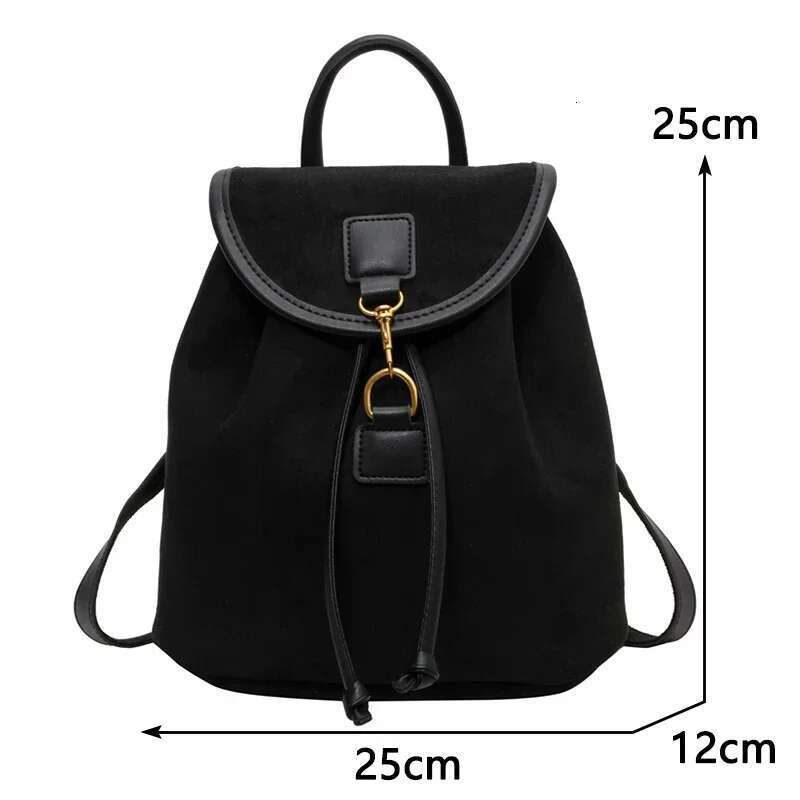 Vintage Veet Women 2025 Fashion Casual Backpack All-Match Portable Bucket Bag Girls Schoolbag Large Capacity Handbag