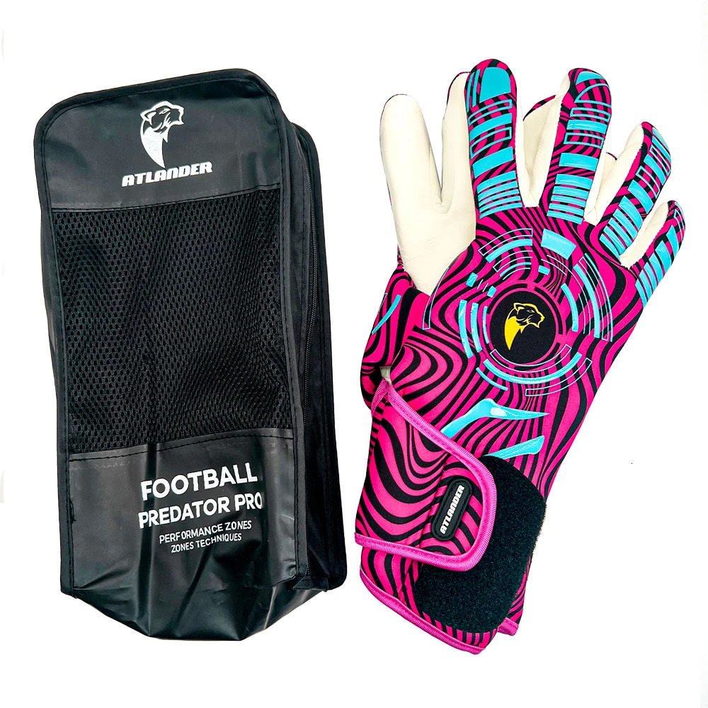Professional Football Goalkeeper Gloves Kids Adults Latex Thickened Protection Child Goalkeeper Teenager Goalie Soccer Gloves 250311