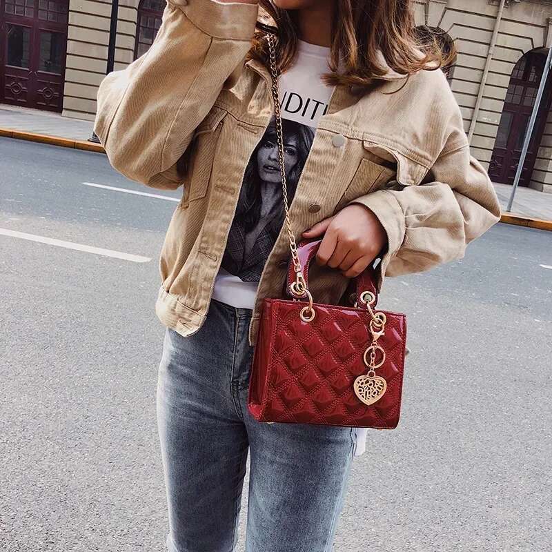 Handbags: Classic Fashion Small Square hot - Mini Quilted Crossbody Bag for Women, Elegant Wallet & Makeup Storage