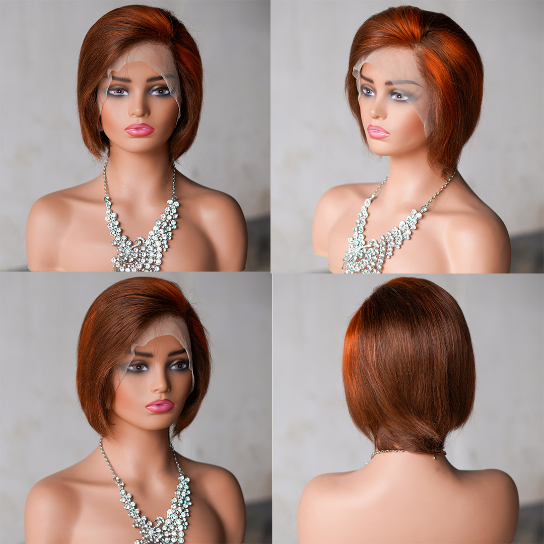8 Inch Short Pixie Cut 13x4 Lace Front Wig Real Human Hair Afro Style Lightweight and Glueless Fit Perfect for a Natural Stylish and Everyday Look
