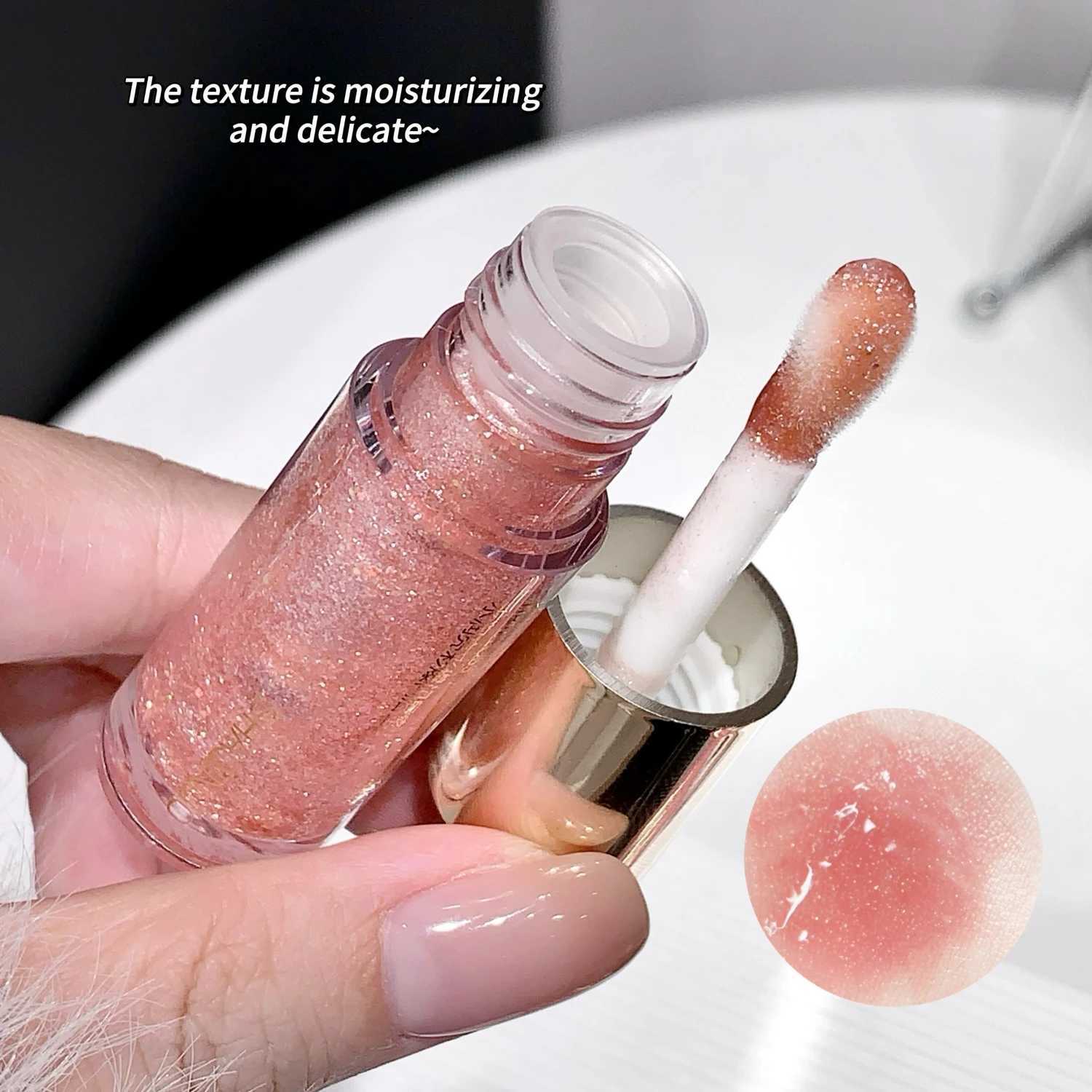 Watery Glossy Color Burst Lip Nectar Lovely Little Shaved Ice Lip Dew Fine Glitter Lip Gloss Water Gloss Lip Mirror Lip GlazeXJ250312