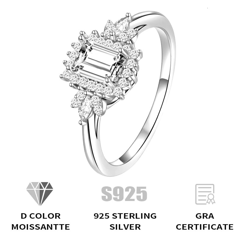 Custom VVS D Moissanite Eternity Band Diamond Ring Women Jewelry Promise Engagement Wedding 925 Sterling Silver Stackable Ring