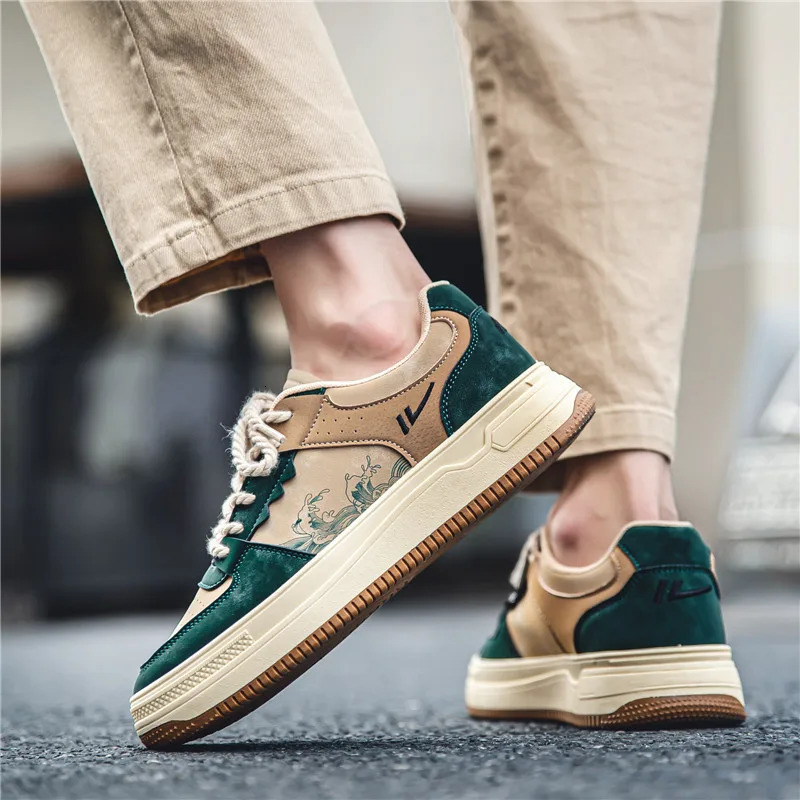 Original Mens Tennis Shoes Fashion Casual Men Shoes Gym Footwear Platform Cozy Skate Shoes In 250310