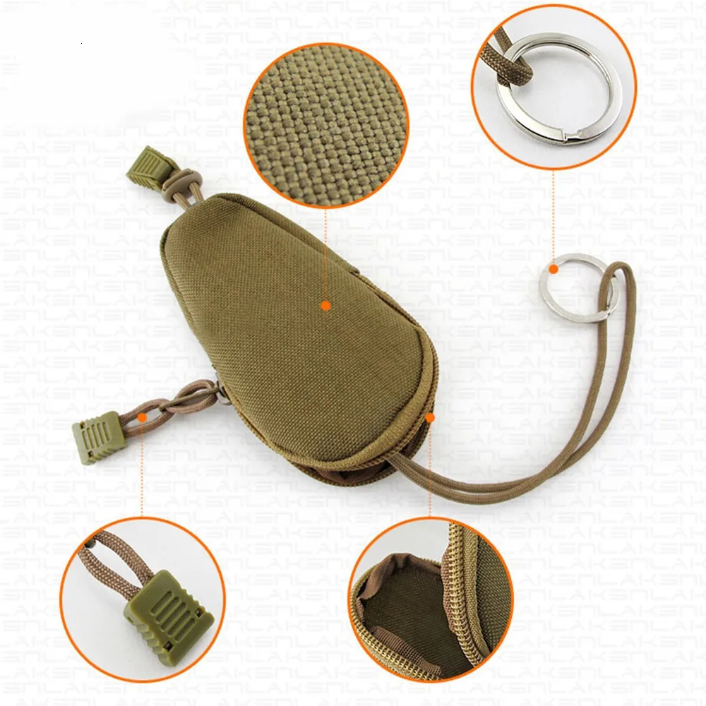 Durable Oxford Cloth Mini Key Holder Portable Multipurpose Men Coin Purses Easy to Use Key Organizer Outdoor 250311