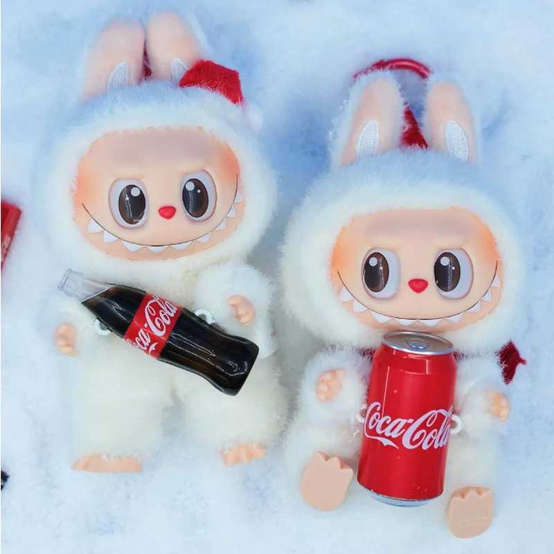 Monster Cola Series Blind Pendant Kawaii Labubu Keychain Birthday Gift Childrens Toy Mystery Box