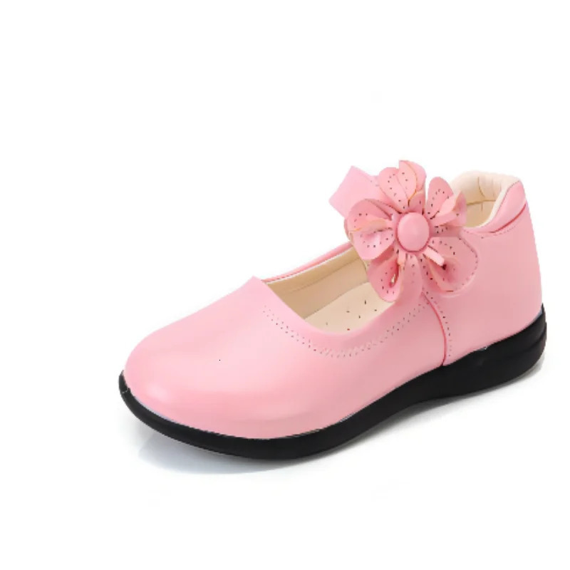 Girls Leather Shoes for Children Wedding Dress Princess School Shoes Kids Summer Bow-knot Black Student Sandals Korean Fashion 250311