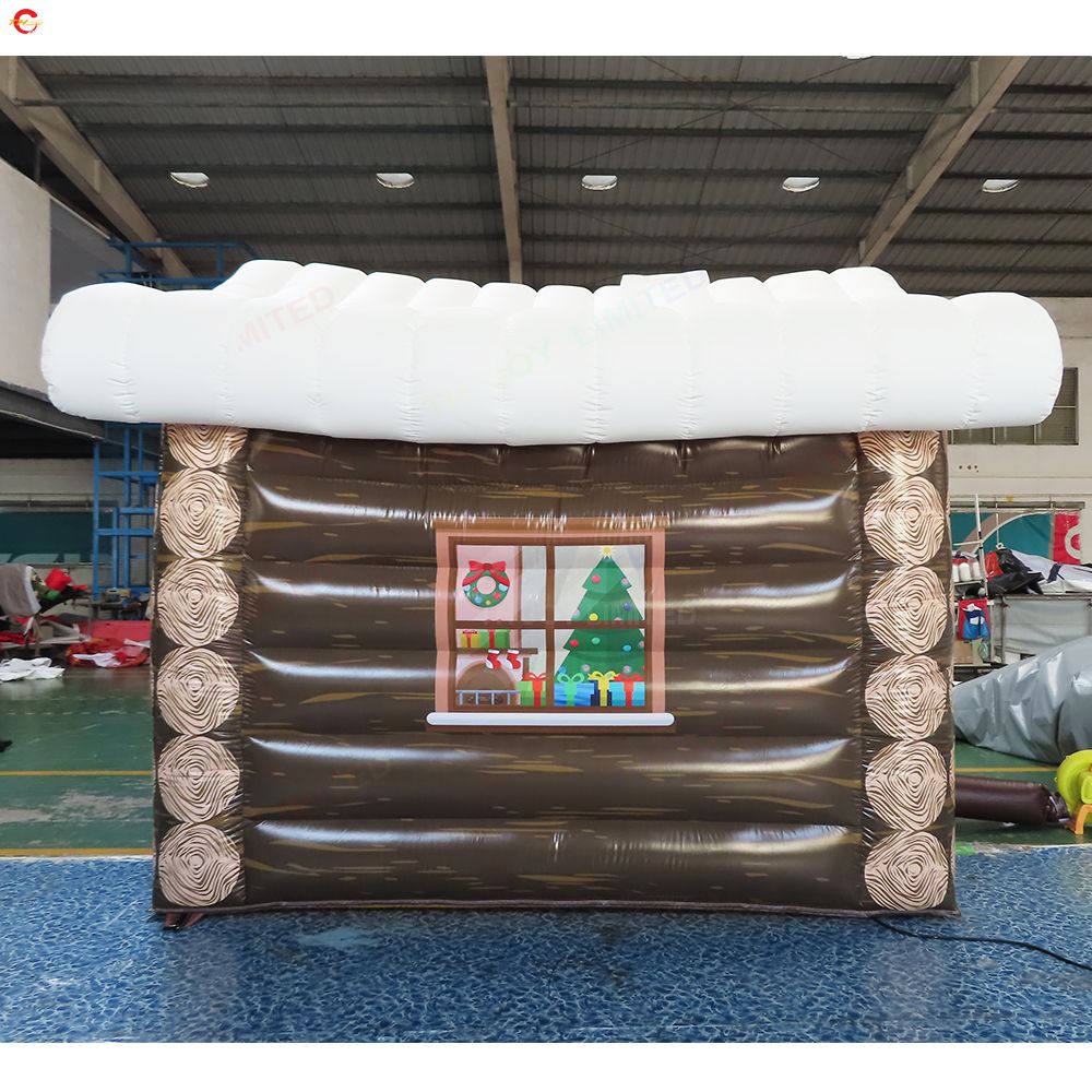 6mLx5mWx4mH (20x16.5x13.2ft) with blower Free Door Ship Outdoor Activities large Xmas decorations inflatable Santa grotto Christmas