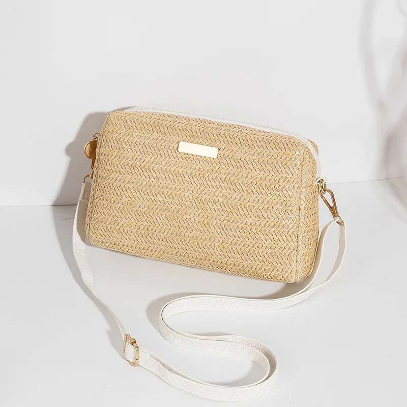 Women s Designer Single Shoulder Crossbody Bag Fashionable Straw Hand Woven Summer Beach Bag Trendy Mini Bag Casual Wallet Mobile Phone Bag