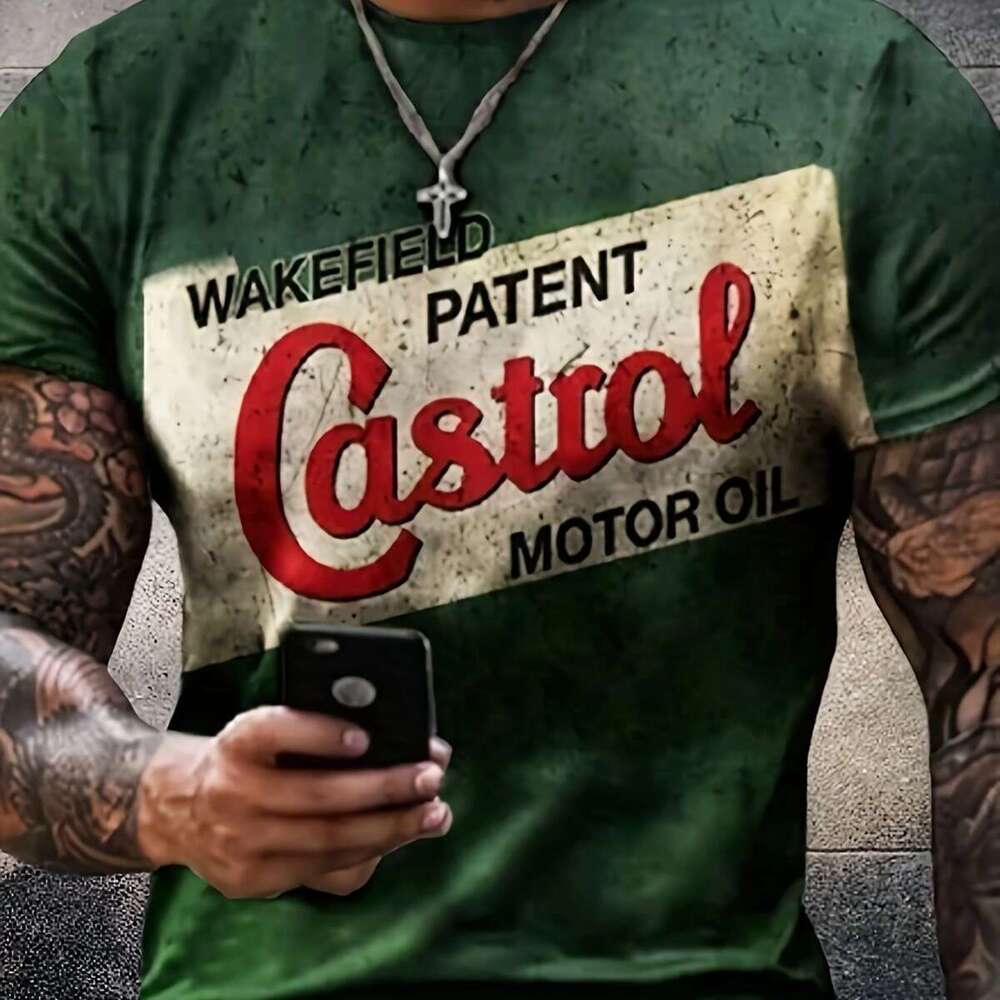 Hot selg European American men's clothing, youth sports, digital printing, 3D T-shirt, short sleeved, 2025 new casual fashion trend clothing