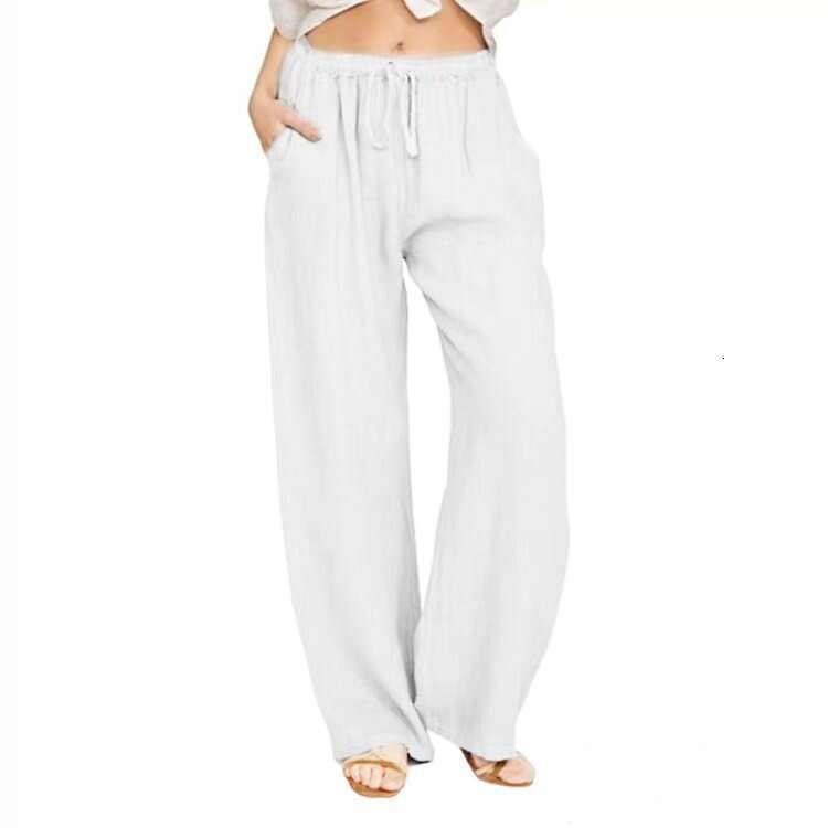 European American plus size loose en casual wide leg pants women's 2025 new style chic and elegant clothing