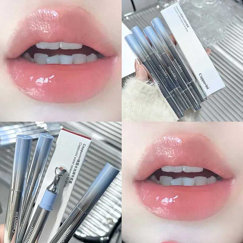 6 color mirror lip color gloss beauty red coloring glue gloss transparent lip glue makeup liquid lipstick nude lip color W250312