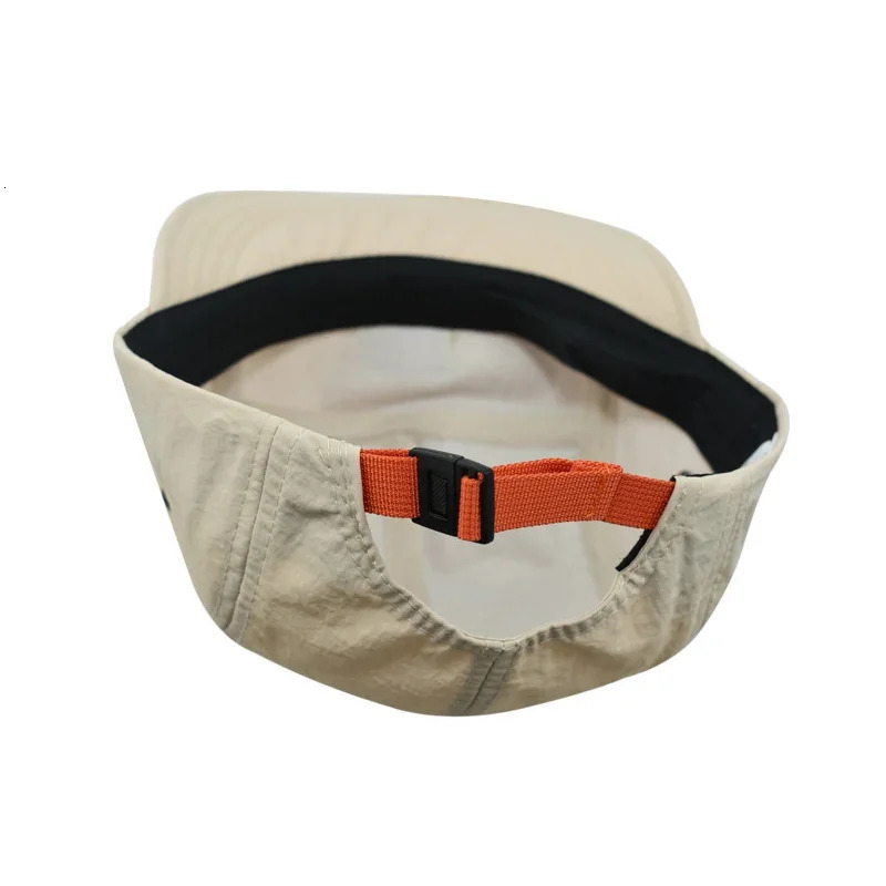 Fashion 5panel baseball cap with snap button for quick drying and flat edging suitable men women adjustable summer casual sun protection hat 250410