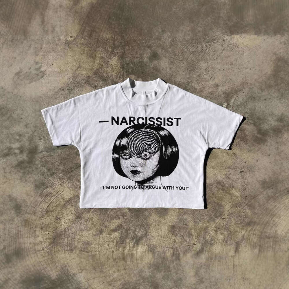 American style printed high street unisex t-shirt, trendy and personalized short sleeved top