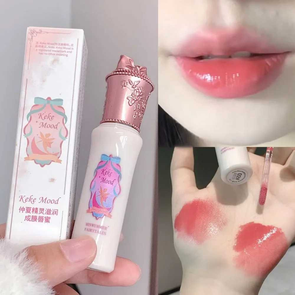 Midsummer Moisture Into Film Lip Gloss Mirror Lip Glaze Water Light Non-stick Cup Highly Pigmented Red Liquid Lipstick MakeupXJ250312