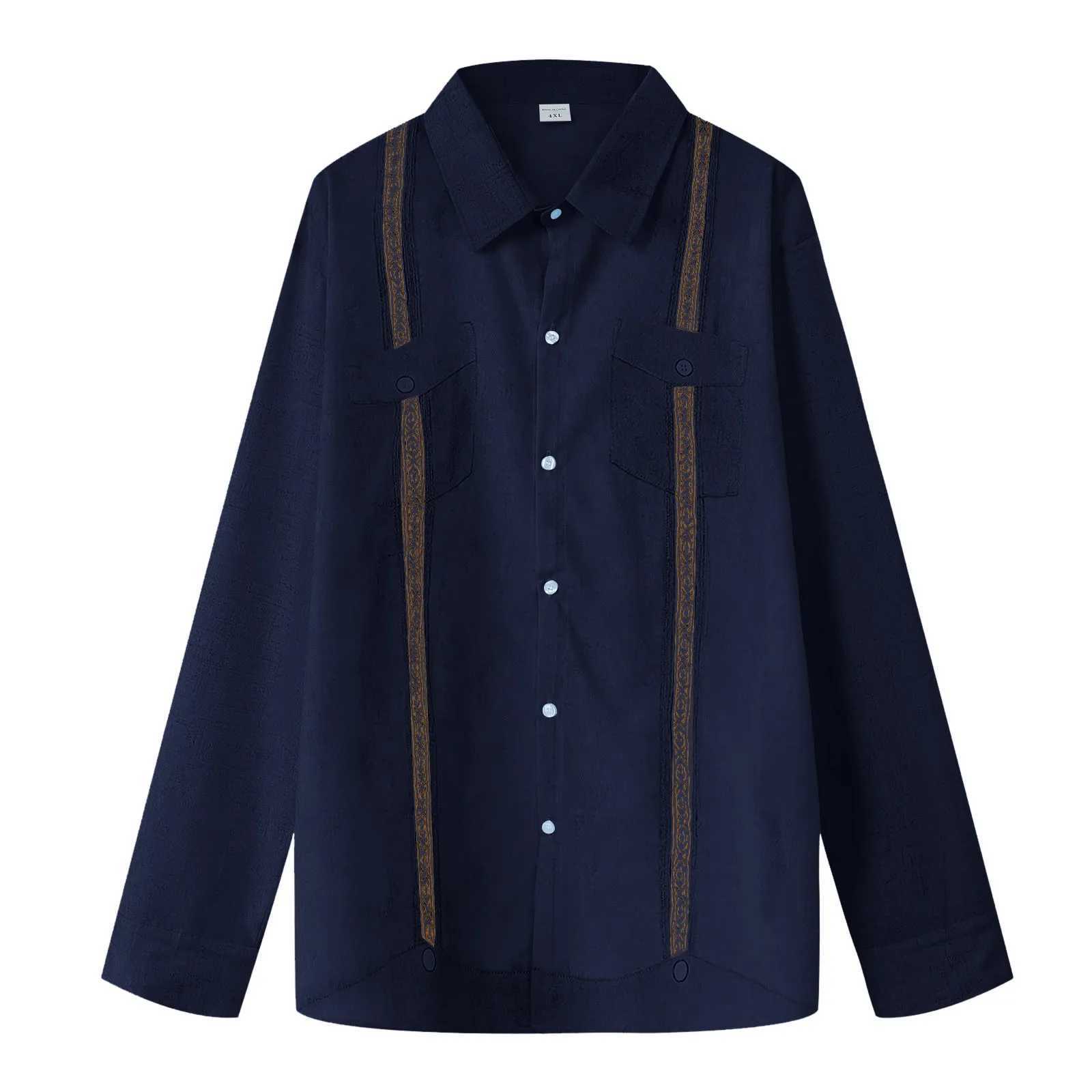 Mens minimalist solid shirt with button elasticity lightweight outdoor sports shirt autumn long sleeved lapel collar fashionable shirt W250312