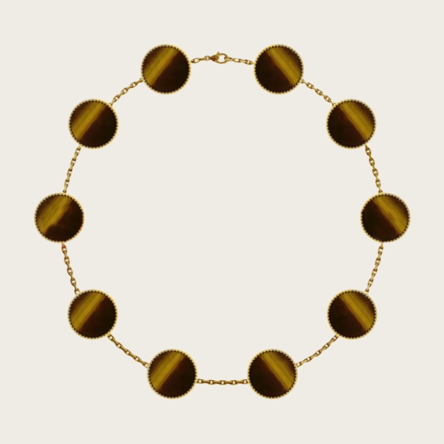 gold necklace women jewelry woman designer necklace diamond pendant Luxury Fashion Necklace Women's Jewelry 18K Gold agate diamond necklace desig